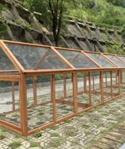 YES4PETS 5m Chicken Coop Run with Fir Wood - Image 4
