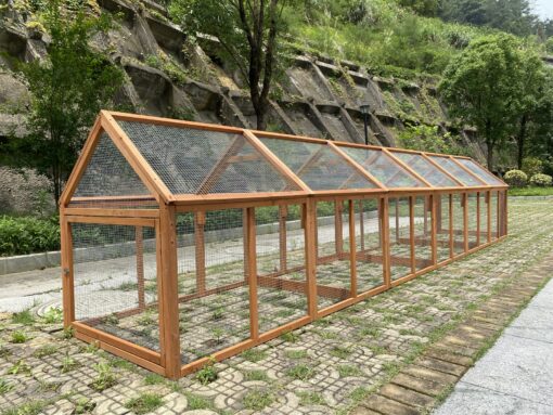 YES4PETS 5m Chicken Coop Run with Fir Wood – image 4