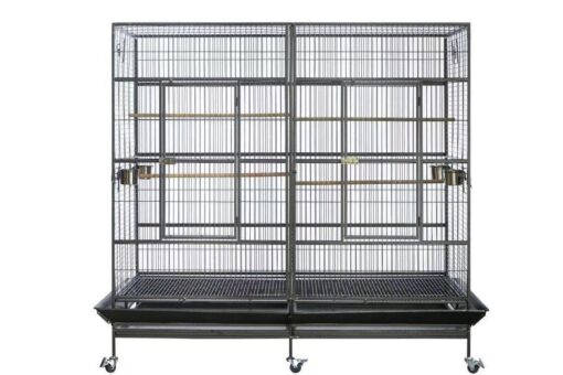 YES4PETS XXXL Bird Cage with Divider – image 3