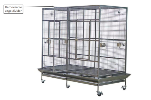 YES4PETS XXXL Bird Cage with Divider – image 5