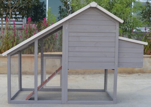 YES4PETS Large Grey Chicken Coop with Nesting Box – image 3
