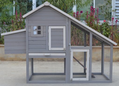 YES4PETS Large Grey Chicken Coop with Nesting Box – image 4