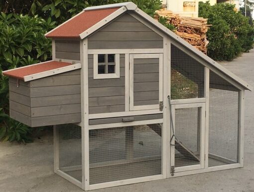 YES4PETS Large Grey Chicken Coop with Nesting Box – image 6