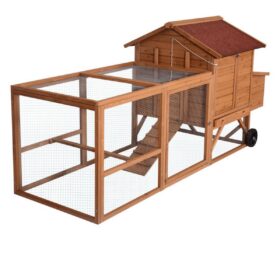 YES4PETS XL Chicken Coop With Wheels – image 1