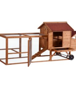 YES4PETS XL Chicken Coop With Wheels - Image 5