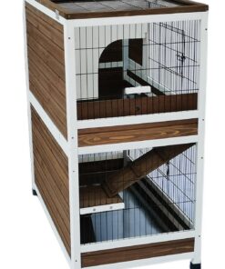 YES4PETS 118cm Double Storey Hutch Cage - Image 3