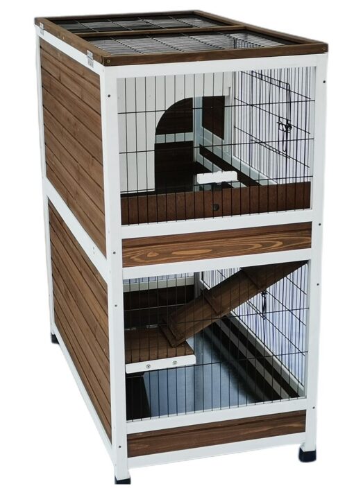 YES4PETS 118cm Double Storey Hutch Cage – image 3