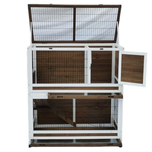 YES4PETS 118cm Double Storey Hutch Cage – image 5