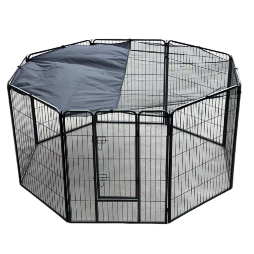 YES4PETS 100cm Steel Pet Playpen With Cover – image 1