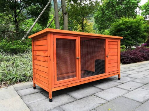 YES4PETS Rabbit Hutch with Pull Out Tray – image 1