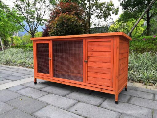 YES4PETS Rabbit Hutch with Pull Out Tray – image 2