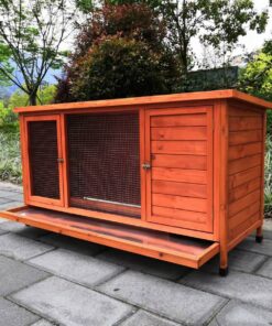 YES4PETS Rabbit Hutch with Pull Out Tray - Image 3