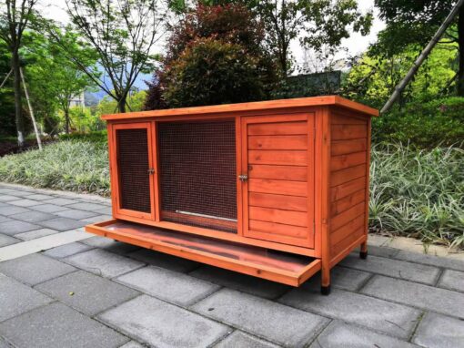 YES4PETS Rabbit Hutch with Pull Out Tray – image 3