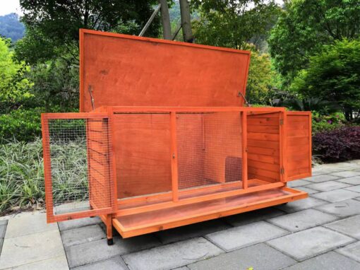 YES4PETS Rabbit Hutch with Pull Out Tray – image 4