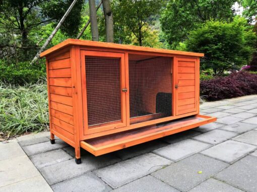 YES4PETS Rabbit Hutch with Pull Out Tray – image 5