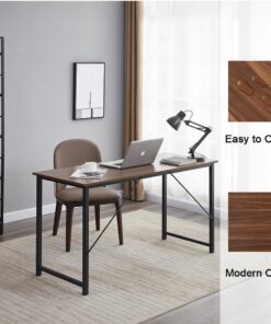 140cm Computer Desk with Metal Legs - Image 5