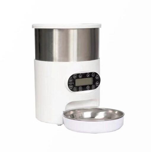 YES4PETS Automatic Pet Feeder 4.5L Stainless Steel – image 1
