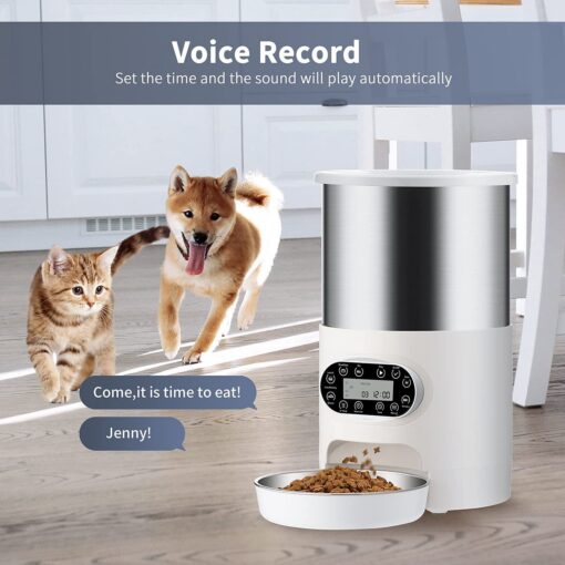 YES4PETS Automatic Pet Feeder 4.5L Stainless Steel – image 3