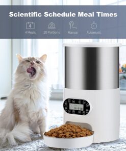 YES4PETS Automatic Pet Feeder 4.5L Stainless Steel - Image 7