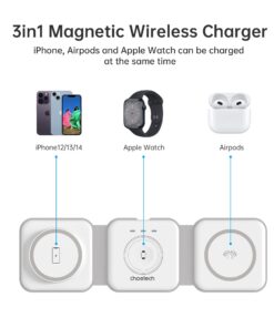 CHOETECH 3-in-1 Foldable Wireless Charger - Image 4