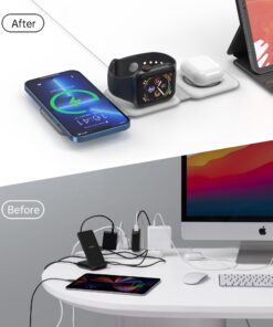 CHOETECH 3-in-1 Foldable Wireless Charger - Image 5