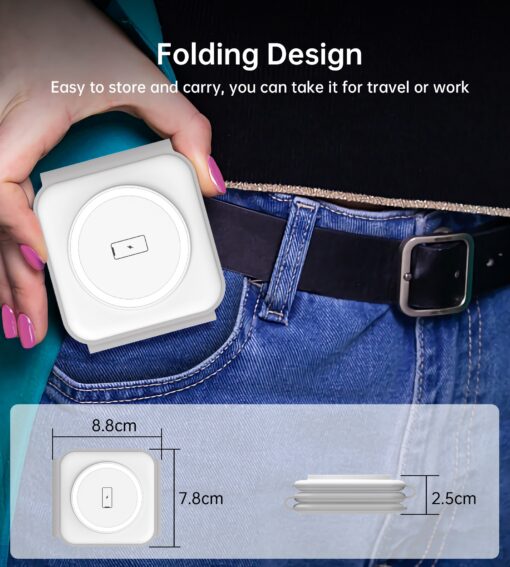 CHOETECH 3-in-1 Foldable Wireless Charger – image 6