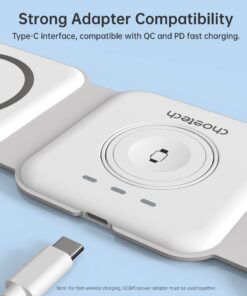 CHOETECH 3-in-1 Foldable Wireless Charger - Image 9