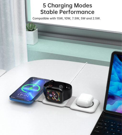 CHOETECH 3-in-1 Foldable Wireless Charger – image 10