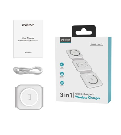 CHOETECH 3-in-1 Foldable Wireless Charger – image 11