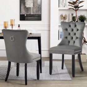 Style By Inspiration Alsea Dining Chairs Set of 2 Velvet – image 1