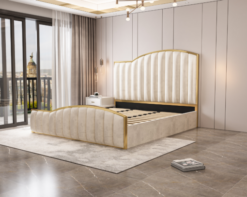 Elegant Shopping eStore King Bed Frame Gas Lift Storage – image 4