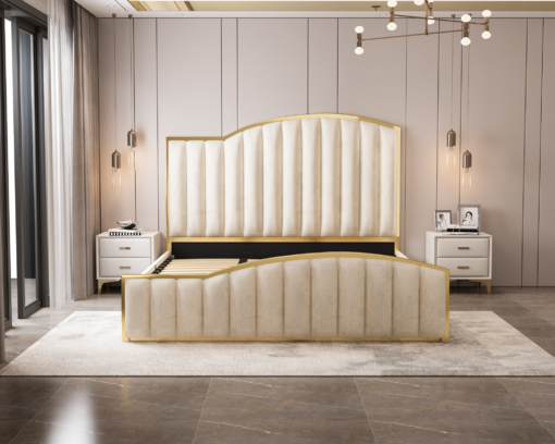 Elegant Shopping eStore King Bed Frame Gas Lift Storage – image 5