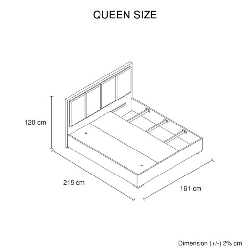 Melbournians Queen Bedroom Suite, Black Oak & Cement – image 8