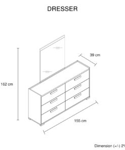 Melbournians Queen Bedroom Suite, Black Oak & Cement - Image 11