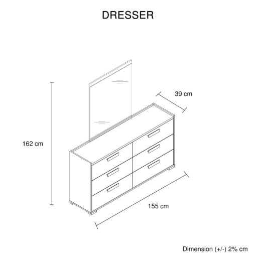 Melbournians Queen Bedroom Suite, Black Oak & Cement – image 11