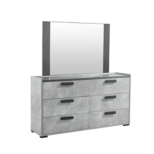 Melbournians Queen Bedroom Suite, Black Oak & Cement – image 13