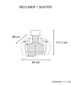 Melbournians 3 2 1 Electric Recliner Sofa Set - Image 6