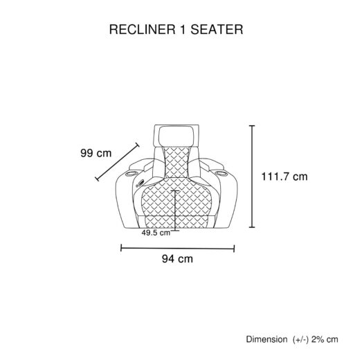 Melbournians 3 2 1 Electric Recliner Sofa Set – image 6