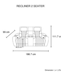 Melbournians 3 2 1 Electric Recliner Sofa Set - Image 7