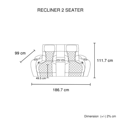 Melbournians 3 2 1 Electric Recliner Sofa Set – image 7