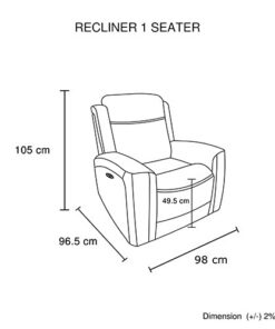 Melbournians Phoenix 3+2 Electric Recliner Sofa Set - Image 10