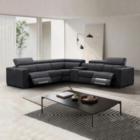 Melbournians Washington Corner Sofa, 2 Electric Recliners – image 1