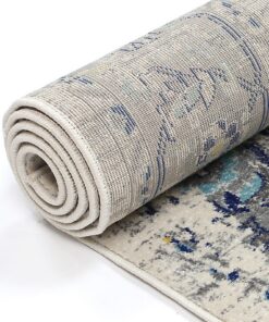 Brand Venture Melissa Rug 300 x 400cm Ivory Blue - Image 5