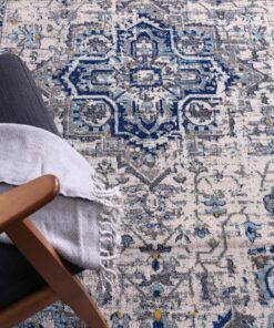 Brand Venture Melissa Rug 300 x 400cm Ivory Blue - Image 6