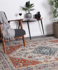 Brand Venture Delicate Floor Rug, Erased-Weave Design - Image 7