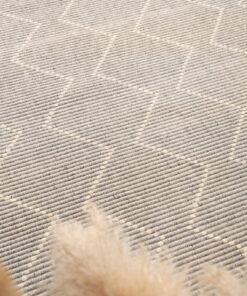 Brand Venture Goa D2 Grey Wool Blend Rug 300x400cm - Image 4