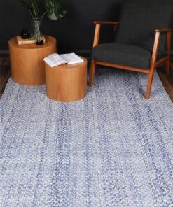 Brand Venture Harlow Blue Wool Blend Rug - Image 4