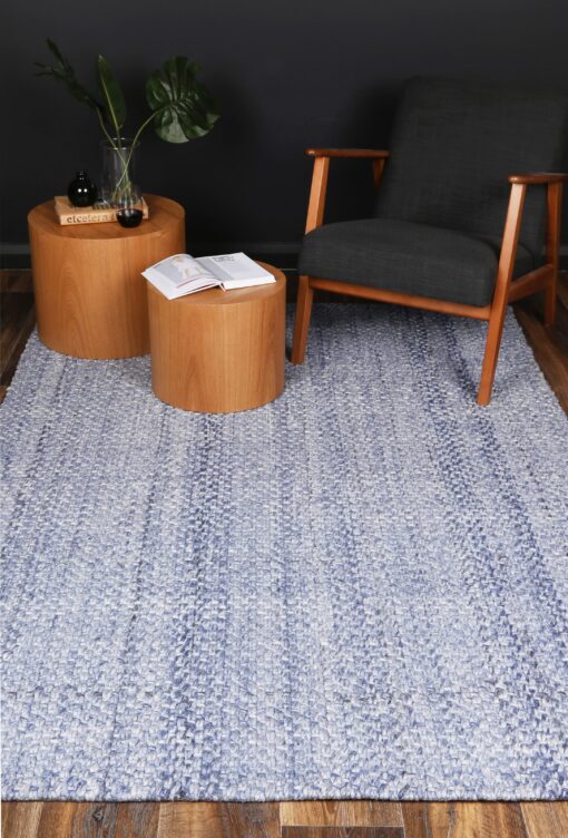 Brand Venture Harlow Blue Wool Blend Rug – image 4