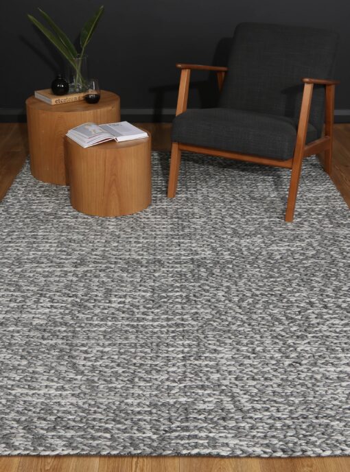 Brand Venture Harlow Charcoal Wool Blend Rug 240x330 – image 4