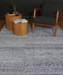 Brand Venture Harlow Blue Wool Blend Rug 240x330 - Image 4